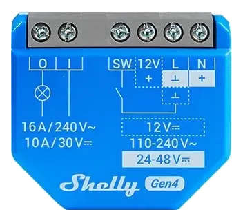 Shelly 1 Gen4, blå
