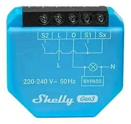 Shelly 1L Gen3, cyan
