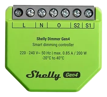 Shelly Dimmer Gen4, grön